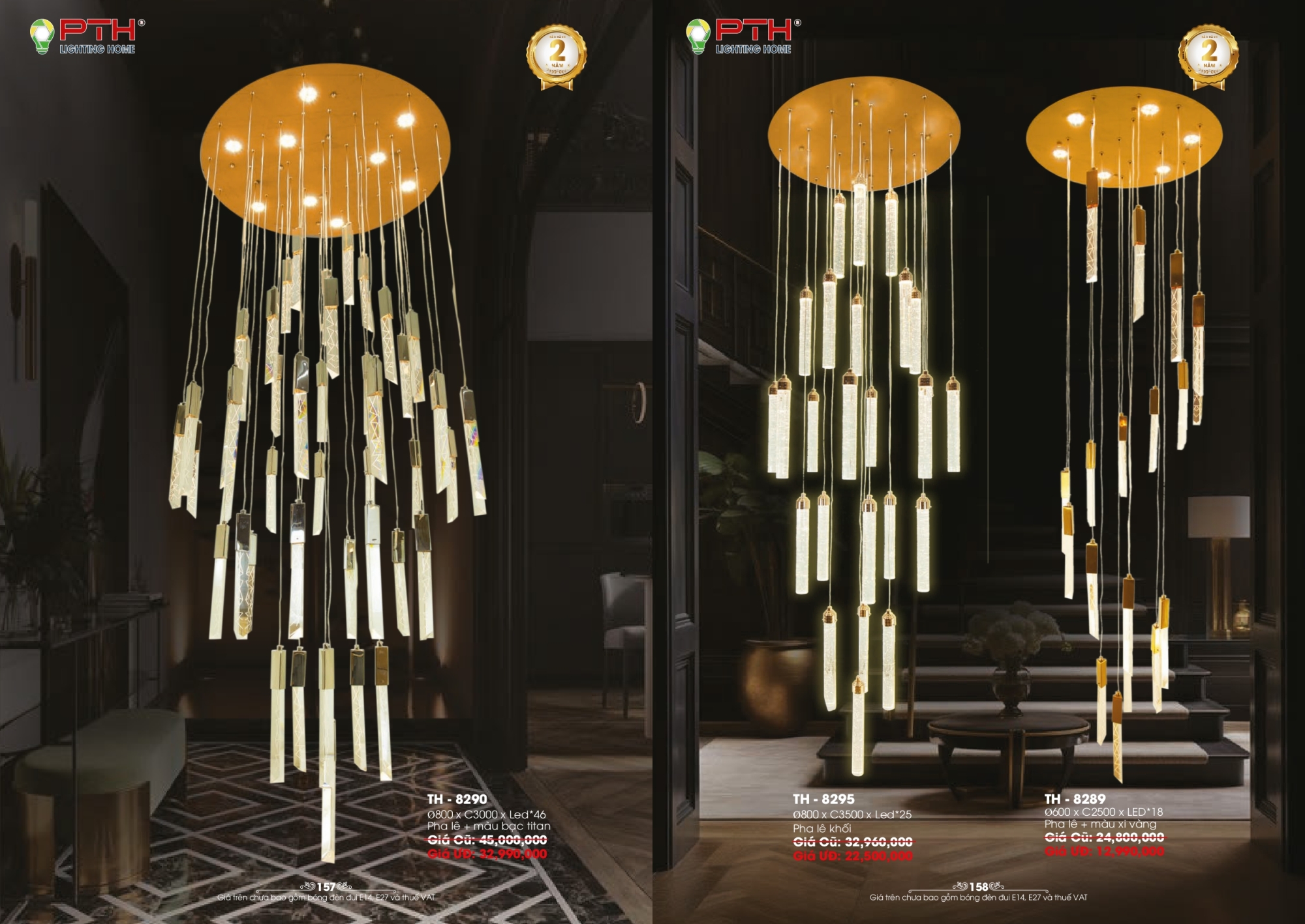 Bảng giá đèn trang trí PTH Lighting Home 2026